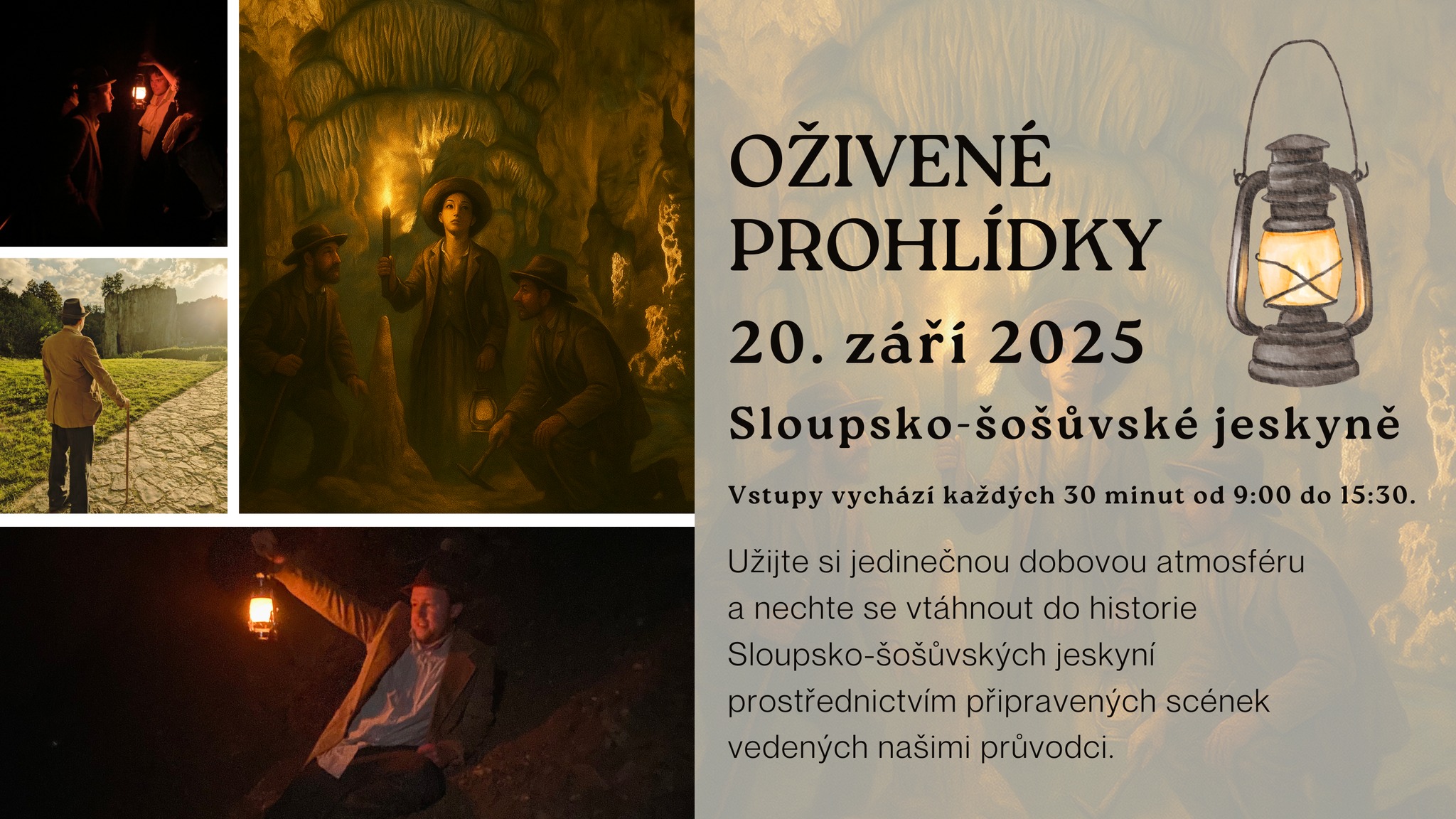 Oživené prohlídky Sloupsko-šošůvských jeskyní, 20. 9. 2025