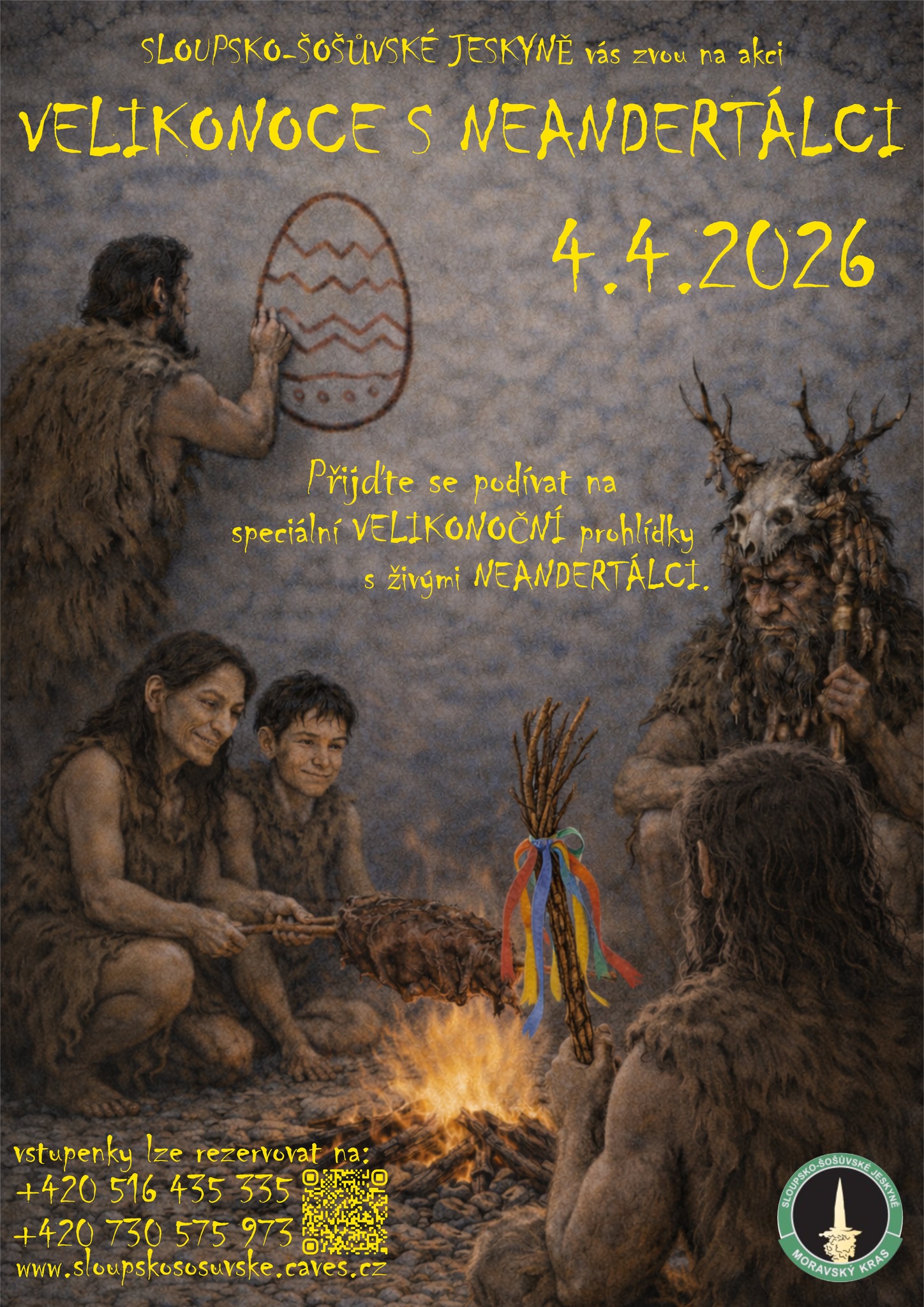 ve Sloupsko-šošůvských jeskyních ožijí neandrtálci