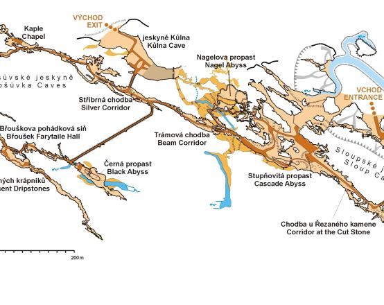 Sloupsko-šošůvské jeskyně - map