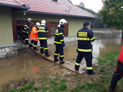 Povodeň u Sloupsko-šošůvských jeskyní, říjen 2020