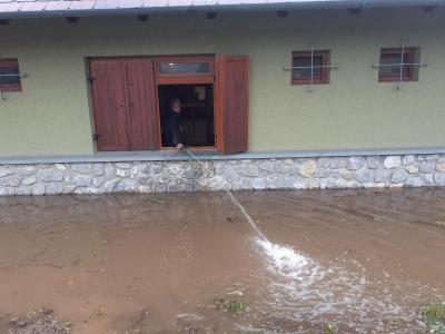 Povodeň u Sloupsko-šošůvských jeskyní, říjen 2020