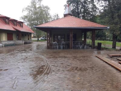 Povodeň u Sloupsko-šošůvských jeskyní, říjen 2020