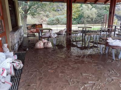 Povodeň u Sloupsko-šošůvských jeskyní, říjen 2020