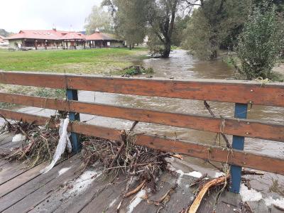 Povodeň u Sloupsko-šošůvských jeskyní, říjen 2020