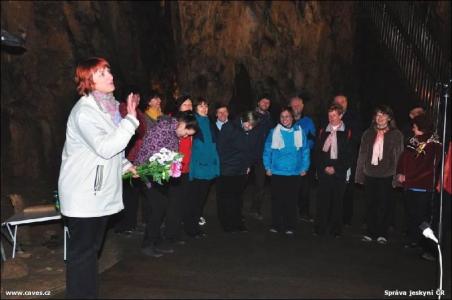 Pěvecký sbor Harmonia ve Sloupských jeskyních